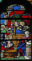 Una scena della vita della Vergine Maria: la sua nascita