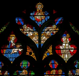 Dio, la Vergine e il Bambino, San Bernardo