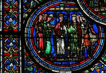 San Tommaso Becket con Enrico II e Luigi VII