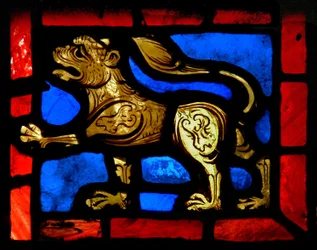 Finestra w6 raffigurante un leone