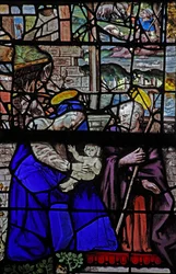 Finestra w6 raffigurante la Sacra Famiglia