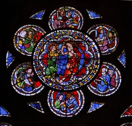 Finestra w9 raffigurante San Tommaso dubbioso