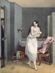 Donna che esce dal bagno, c.1825