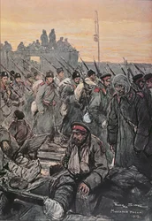 Soldati bulgari feriti durante le campagne balcaniche 1912-13