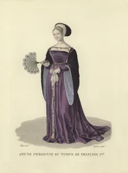 Giovane dama del tempo del re Francesco I di Francia