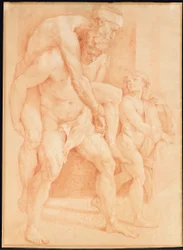 Giovane che salva suo padre, dopo Raffaello