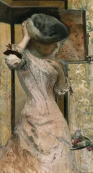 Giovane donna davanti allo specchio, 1879-83 circa (olio su tela)