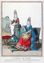Signora che mostra un