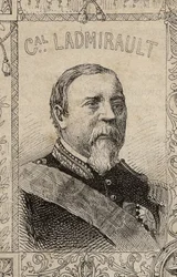ritratto del generale francese Paul de Ladmirault - 1870-71 (incisione)