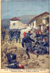 La guerra greco-turca del 1897 (la guerra dei trenta giorni) - Una delle prime battaglie in Tessaglia