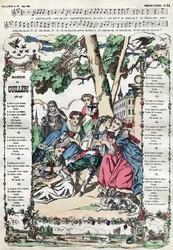 La ronda di Guilleri. Immagine di Epinal del XIX secolo