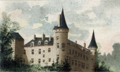vista del castello di Bazoches (Nievre)