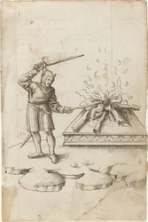 "Non punzecchiare il fuoco con una spada" [fol. 20 recto]