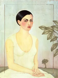 Dama de Blanco (White Lady) 1928 (oil on panel)
