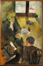 Interrogatorio (olio su tela)
