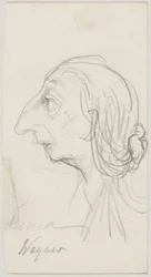 Caricatura di Cosima Wagner