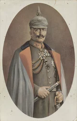 Riproduzione di un ritratto dipinto di Guglielmo II di R. Grabendorff