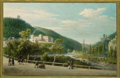 Helenental vicino al castello di Weilburg (watercorlour)