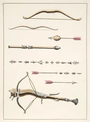 Archi e frecce del XIV-XV secolo, tavola da 