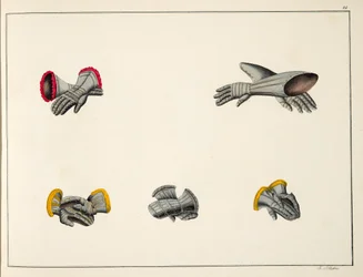 Guanti, tavola da 