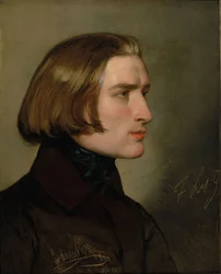 Ritratto del compositore Franz Liszt