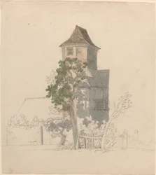 Torre di una casa fortificata [recto]