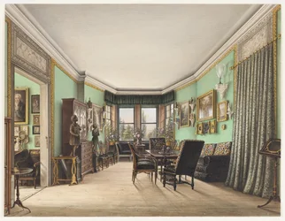 Una stanza nel castello di Buchwald, c. 1843