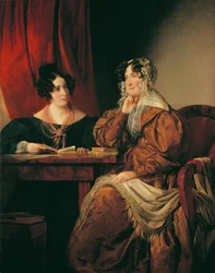 Henriette Baronessa Pereira-Arnstein (1780-1859) con la figlia Flora (1814-1882)