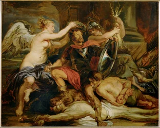 Il trionfo del vincitore (dipinto su tela)