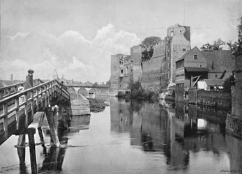 Castello e ponte di Newark, c1896