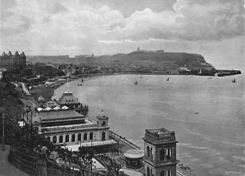 Scarborough: La Baia Sud e la Spa, c1896
