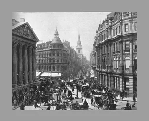 La Mansion House e Cheapside, Londra, c1900