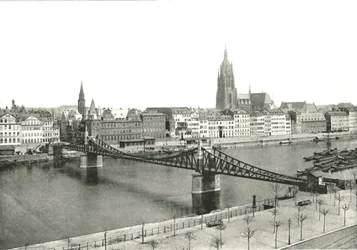Veduta da Sachsenhausen, Francoforte, Germania, 1895