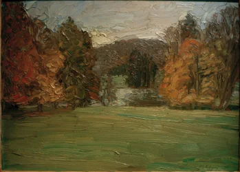 Parco in autunno vicino a Weimar
