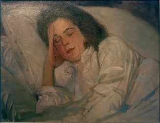 Ritratto di Alexandra addormentata