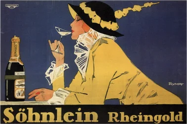 pubblicità per vino spumante Sohnlein Rheingold