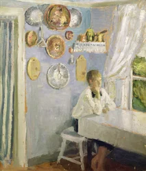 Harald al tavolo della colazione, c.1900