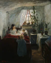 Interno con bambini