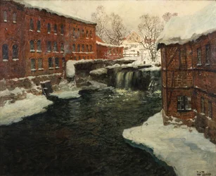 Scena di mulino, 1885-90 circa (olio su tela)