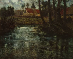 Tratto di fiume dalla Normandia, 1895 circa (dipinto)