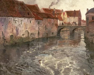 Il ponte di Anversa (o Oudenard), 1902