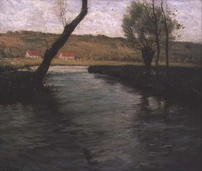 Il ruscello attraverso il prato