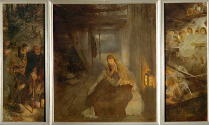La Notte Santa. La Notte Santa. Trittico, a sinistra