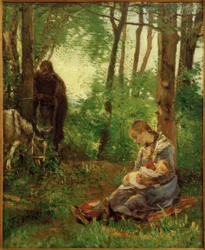 Riposo nella foresta (Riposo durante la fuga)