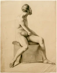 Nudo maschile seduto