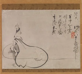 Hotei che Indica la Luna, 1650