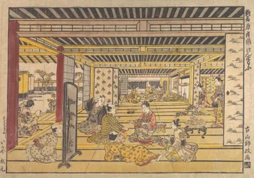 Una partita di Sumo a mano nel Nuovo Yoshiwara