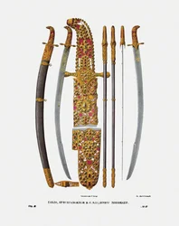 La sciabola del Gran Principe Vladimir II Monomakh di Kiev, 1840s