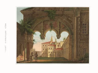 Veduta delle Camere Patriarcali. Dalle Antichità dello Stato Russo, 1849-1853