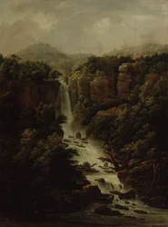 Cascata vicino al palazzo papale a Roma